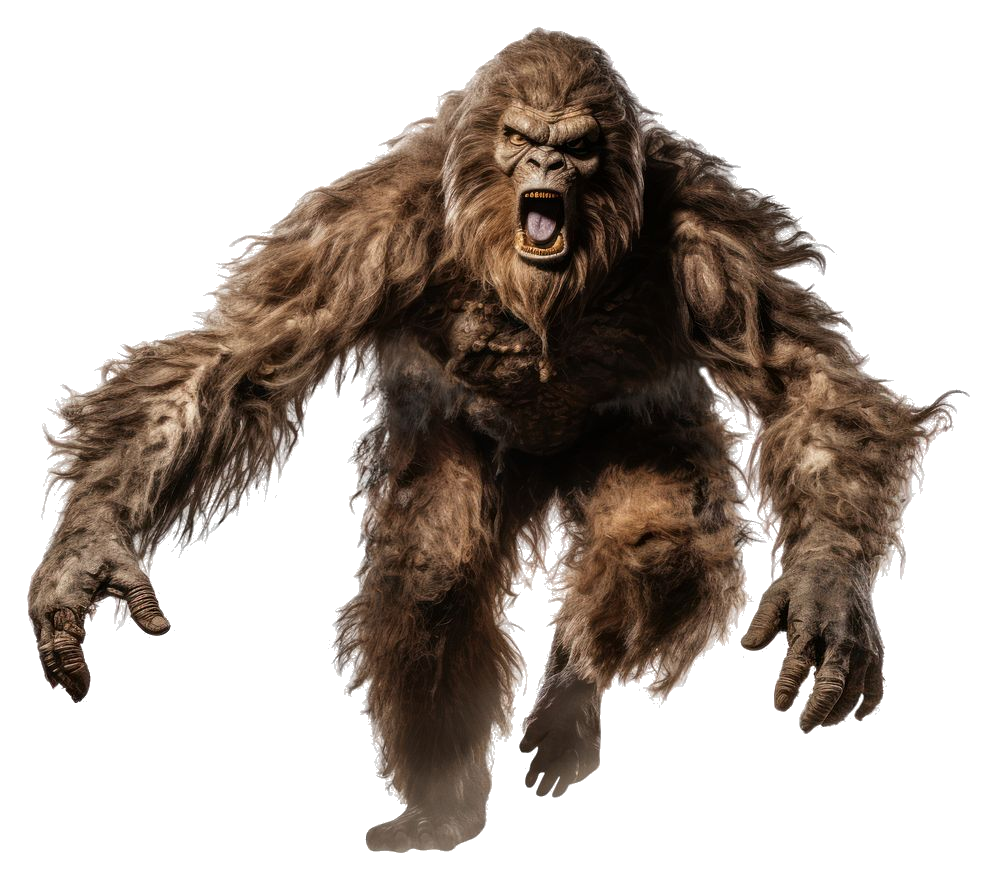Realistic Bigfoot mascot